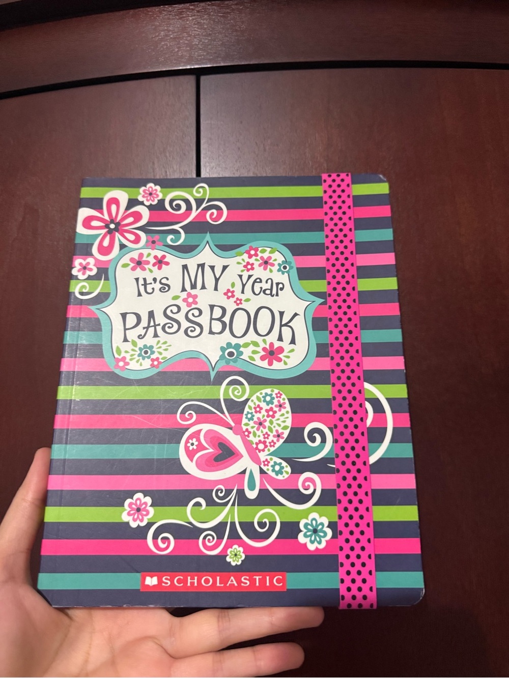 Scholastic Pink, Teal & Green 'It's My Year' Passbook Notebook